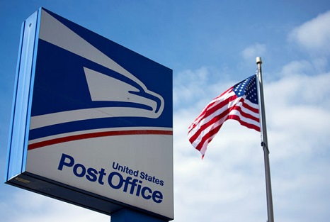 usps flag in usa